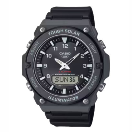 Casio General AQ-S820W-1AV Black Resin Band Men Watch
